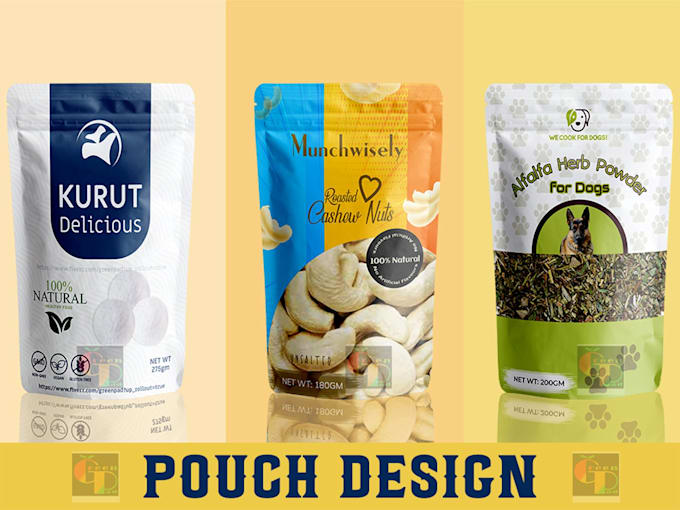 do pouch design, label design and food packaging design