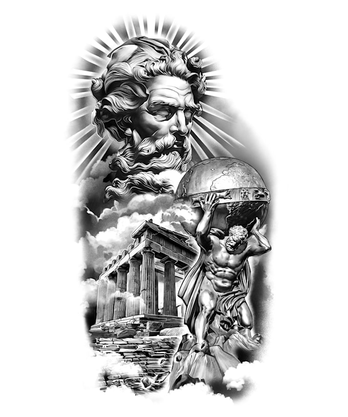 create super artistic tattoo design in any style
