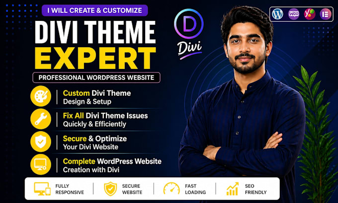 build or redesign a complete divi wordpress website