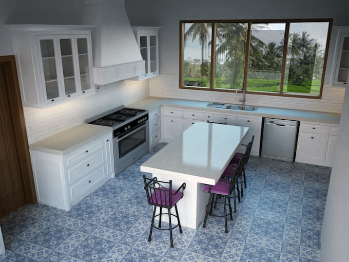 design a kitchen cabinetry interior for your project