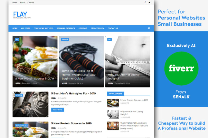 Create A Perfect Blogger Website For You By Senalk