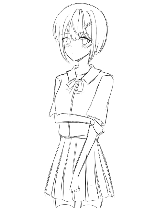 Do Character In Anime Style Sketch By Katorihime Fiverr Download image anime character full body anime drawings easy download image. anime style sketch by katorihime fiverr