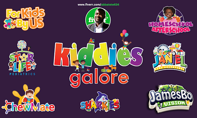 create stunning kids logo design