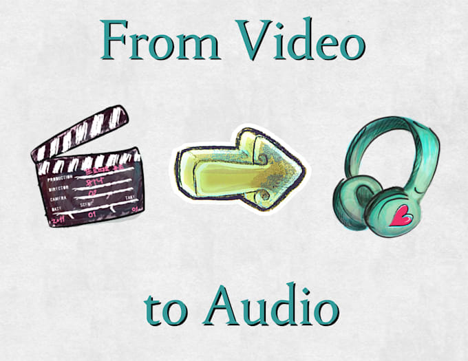 video to audio convert within day delivery