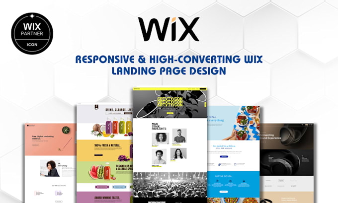 design an extraordinary wix website, wix landing page
