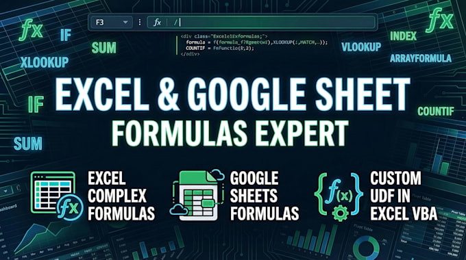 help with a custom excel spreadsheet and google sheets automation