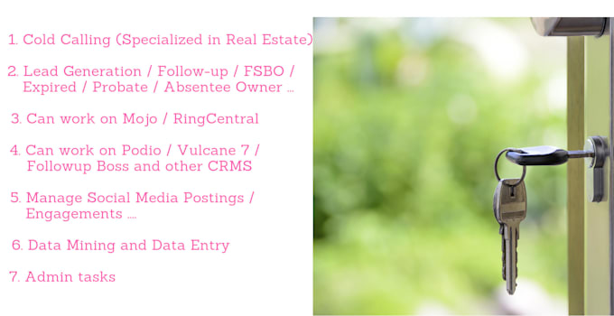 be your virtual assistant and cold caller