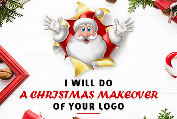 create christmas logo makeover or greeting card design