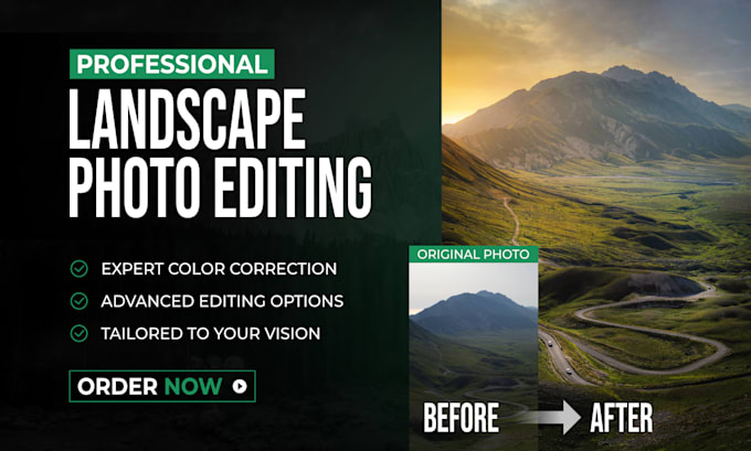 edit and retouch your landscape photos