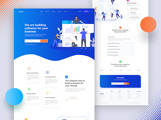 Design the ui ux of your website and landing page by Web ...