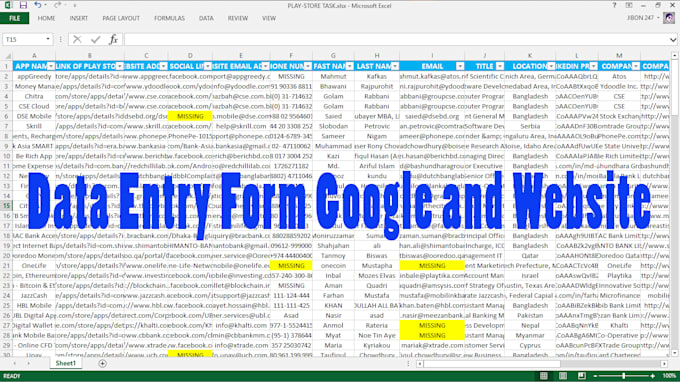 Do any type of data entry project by Active_247