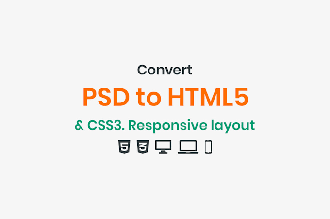 convert PSD, figma, xd to responsive HTML CSS bootstrap