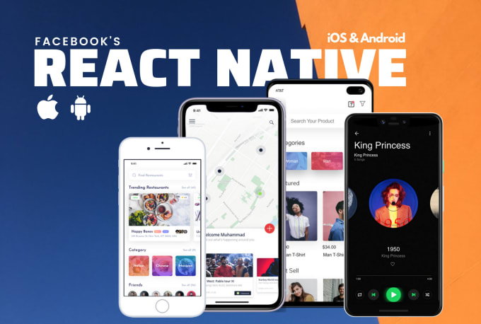 Develop android and ios mobile app in react native by Alizaib1217 | Fiverr
