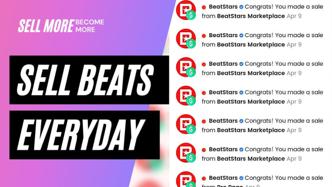Teach you how to sell beats every day 
