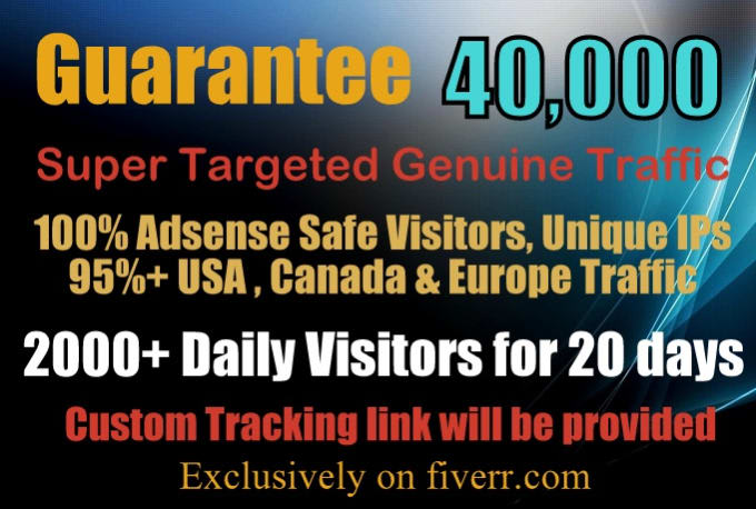 drive 40k us super targeted genuine traffic