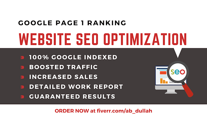 provide google SEO optimization service for website traffic