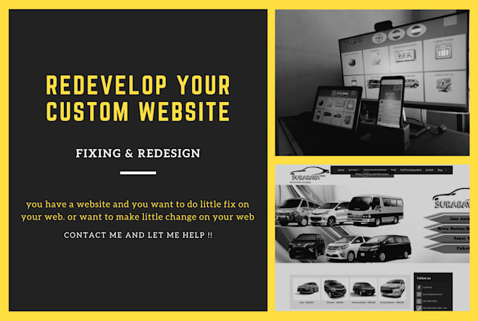 redevelop your custom web system