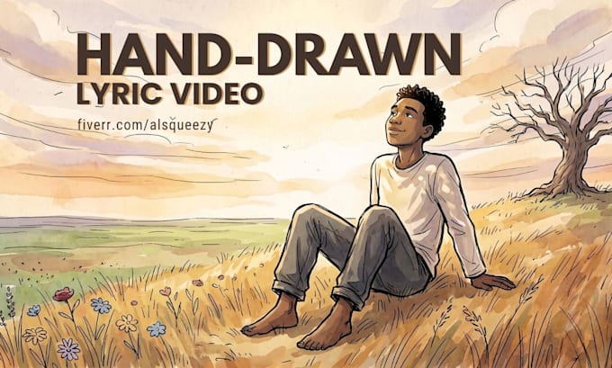 create a hand drawn animated lyric video for your song
