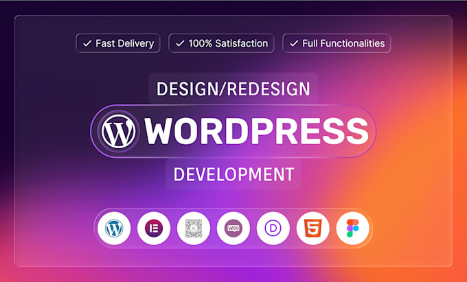 convert HTML to wordpress, redesign wordpress websites using elementor