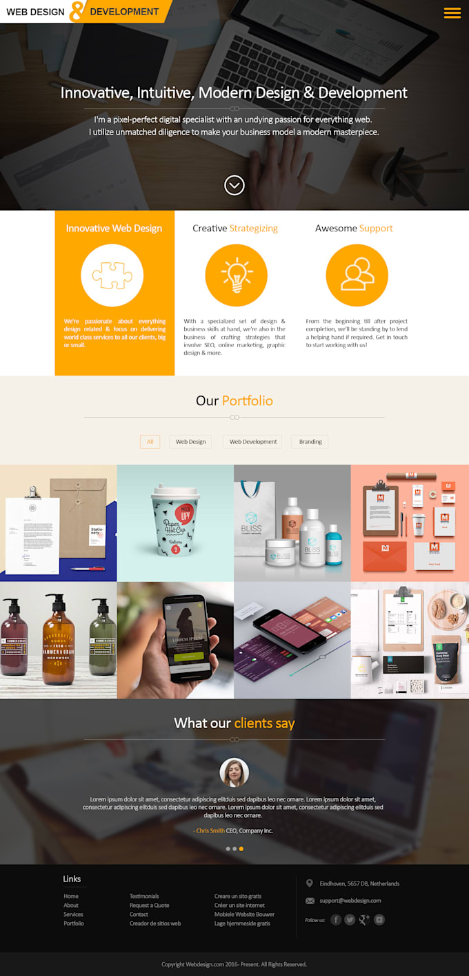 Do Creative Web Layout Design And Logo Design By Dineshrathod98 Fiverr