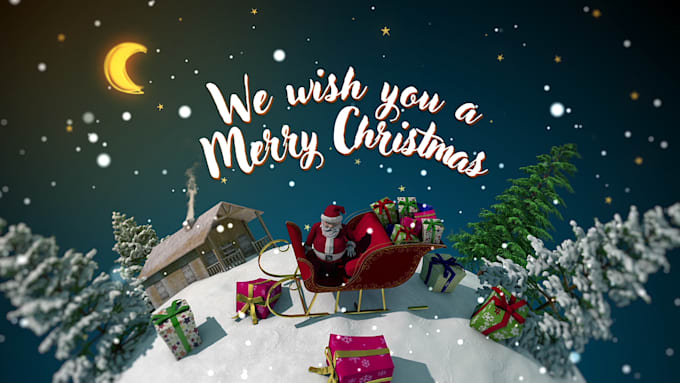 do a christmas greetings video