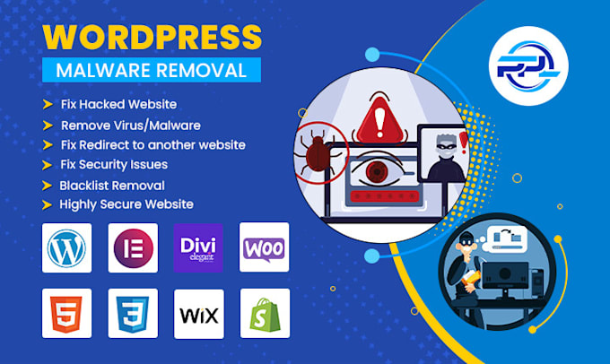 recover hacked wordpress website, remove malware, security