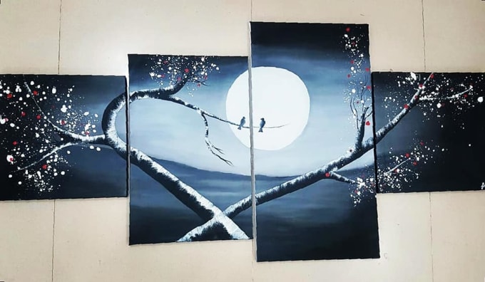 Make A Beautiful Hand Made Paintings For You By Gurria123
