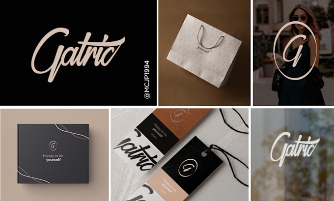 design a clean and memorable minimalist logo and brandboard