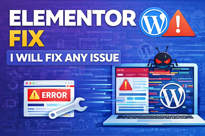 fix elementor issues, broken layout, or responsive problems fast