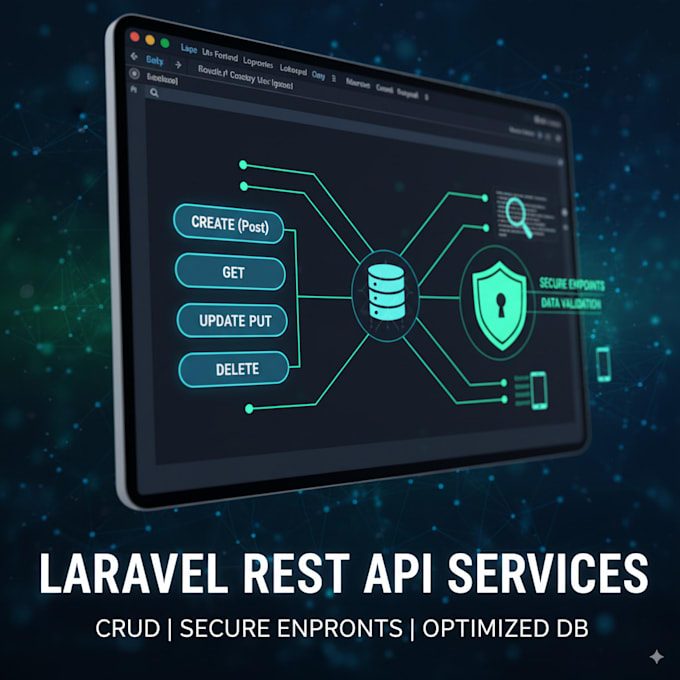 develop laravel restful API for web and mobile apps