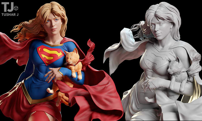 sculpt a 3d character, action figure or bust for 3d printing