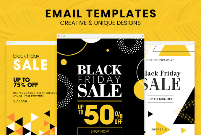 Hire a freelancer to design creative responsive email template