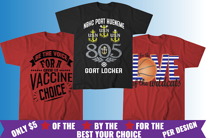do professional typography tshirt trendy tshirt and custom tshirt design