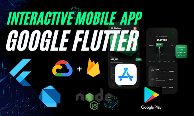 develop a professional mobile app using google flutter