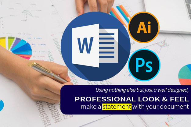 format your documents and reports in canva or ms word