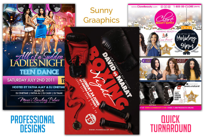 Design an awesome flyer for you by Sunnygraaphics | Fiverr