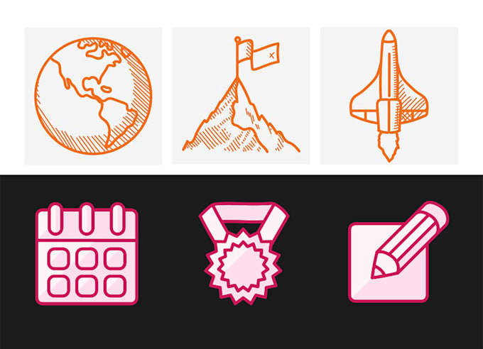 create a unique set of icons
