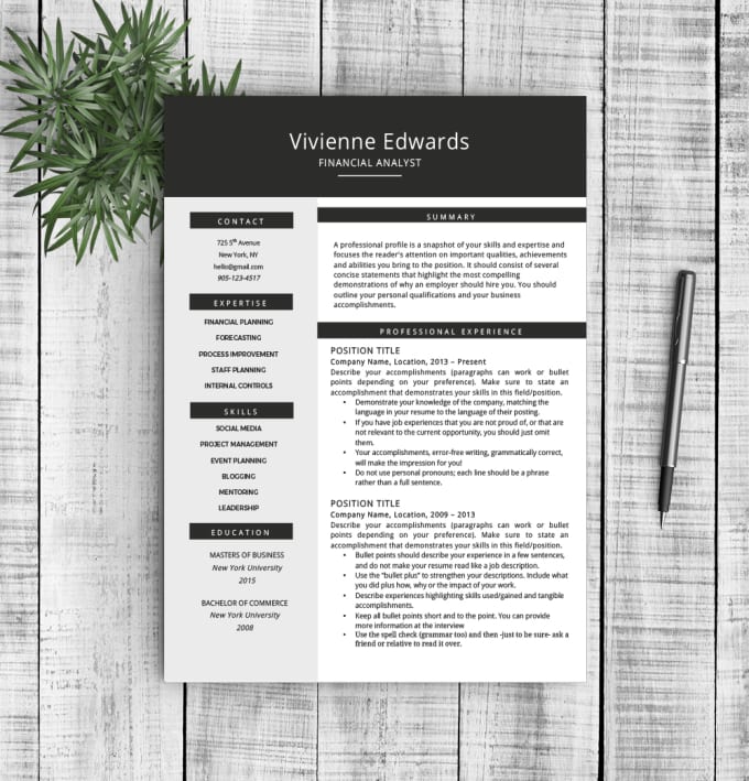 Write Rewrite Or Edit Design Resume Cv And Cover Letter By