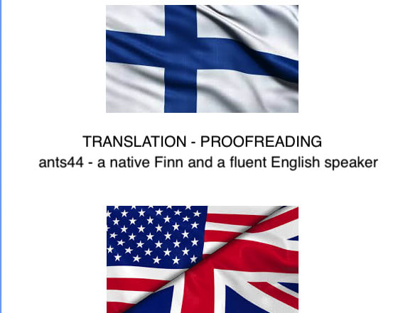 Translate English To Finnish By Ants44