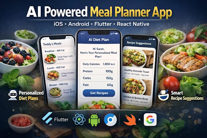 develop ai nutrition and meal planner mobile app