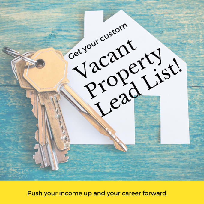 Provide vacant real estate lead lists for investors by Imwalle3 Fiverr