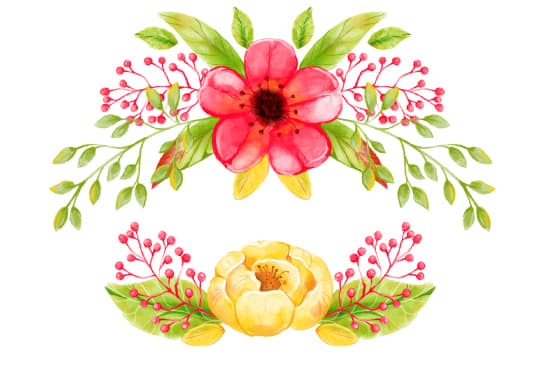 do watercolor illustrations for your design