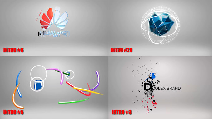 Logo Component Introduction Video Create eye catching logo intro animation video by Emalenda | Fiverr
