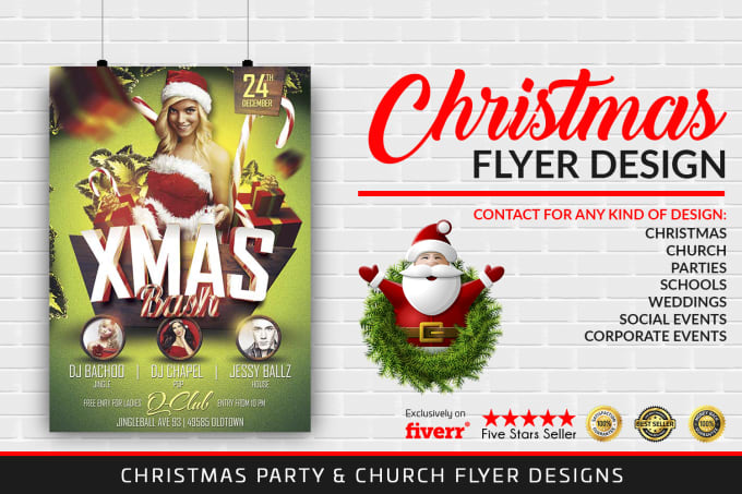 Design A Modern Christmas Flyer Cover And Poster By Usmanghani31