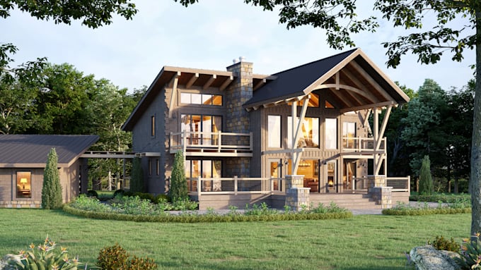 create 3d models and render the exterior, and interior of your buildings