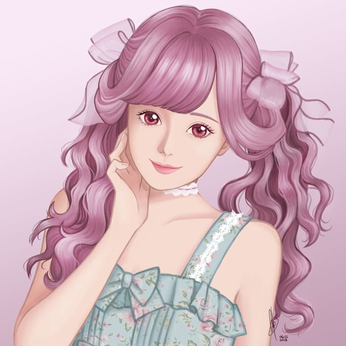 Draw you in anime style by Pandogcookie Fiverr