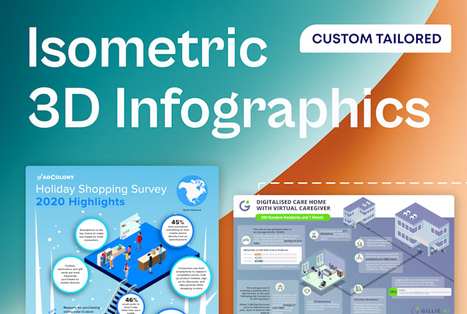 design an illustration isometric  infographic