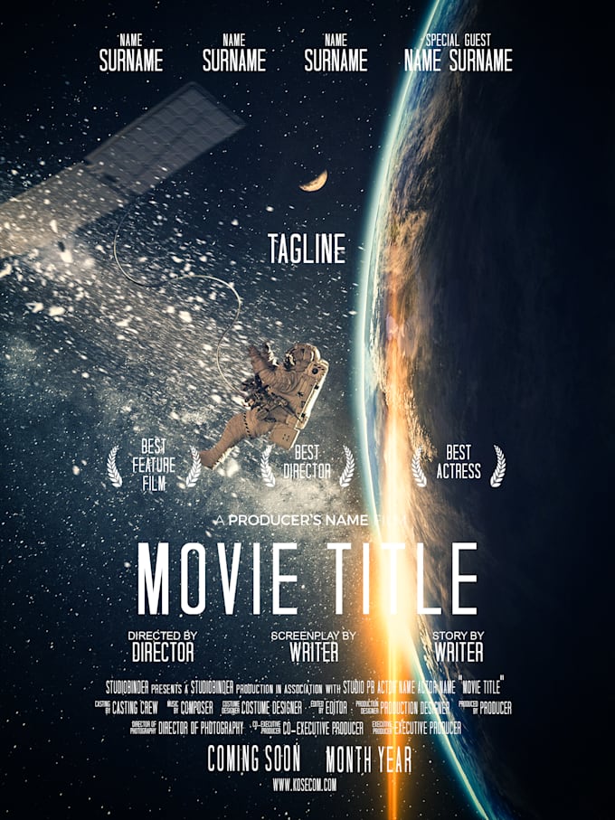 Do movie or different poster for you by Kosecom Fiverr