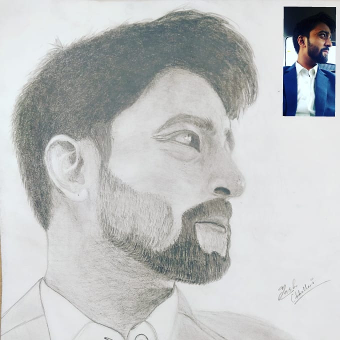 Create A Beautiful Pencil Sketch Of Or For You By Yashchhallani02