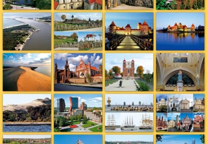 send 3 postcards from Lithuania